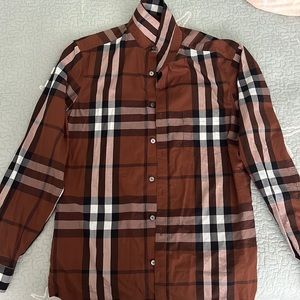 Check Stretch Cotton Poplin Shirt